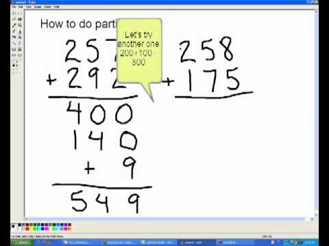 how to do partial sums