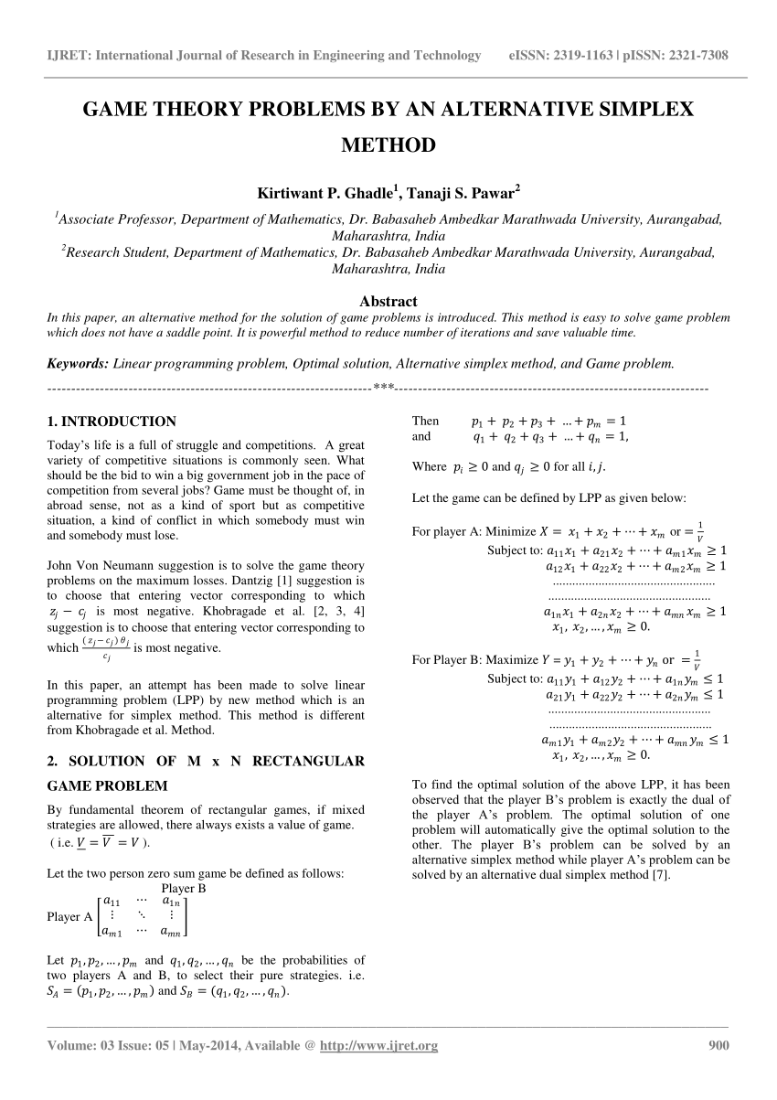 simplex method pdf
